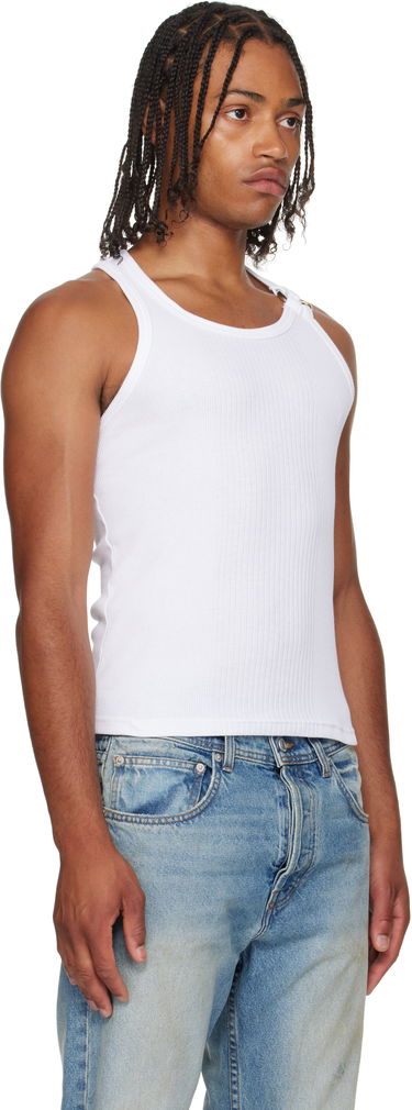 Tanktop Jean Paul Gaultier Jean Paul Gaultier 'The Piercing' Tank Top Hvid | 25/03-W-TO375-J014-01, 1