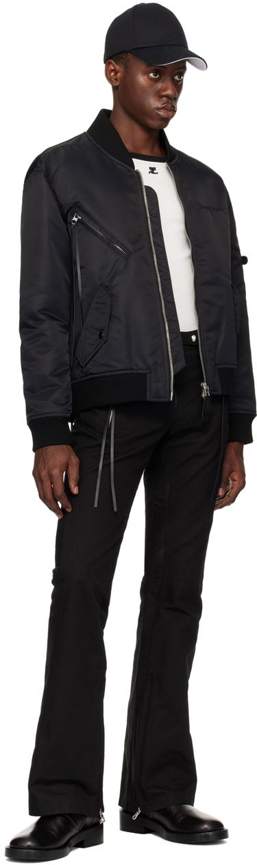Bomberjakke Courrèges Cocoon Bomber Jacket Sort | 124CBL156NY0020, 3