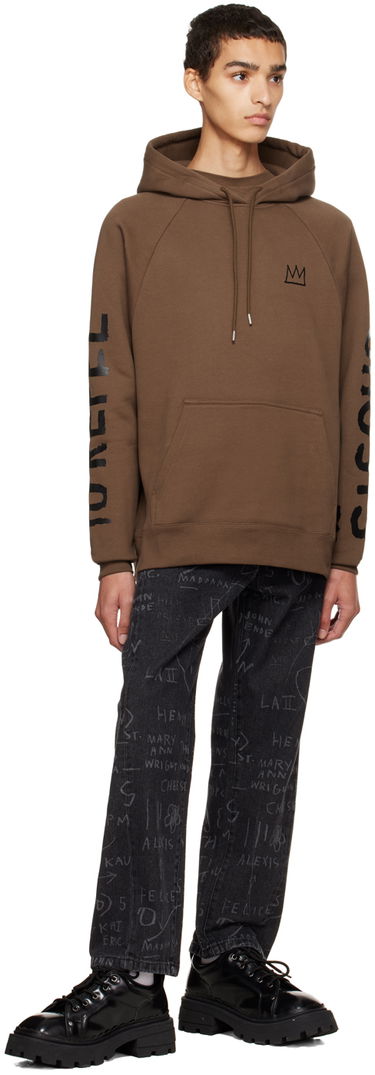 Sweatshirt Études Études Jean-Michel Basquiat Racing Self-Portrait Hoodie Brun | H22MC270OC11BR, 3