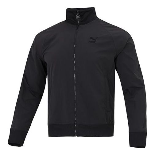 Vindjakke Puma T7 Crinkled Track Jacket Sort | 535557-01
