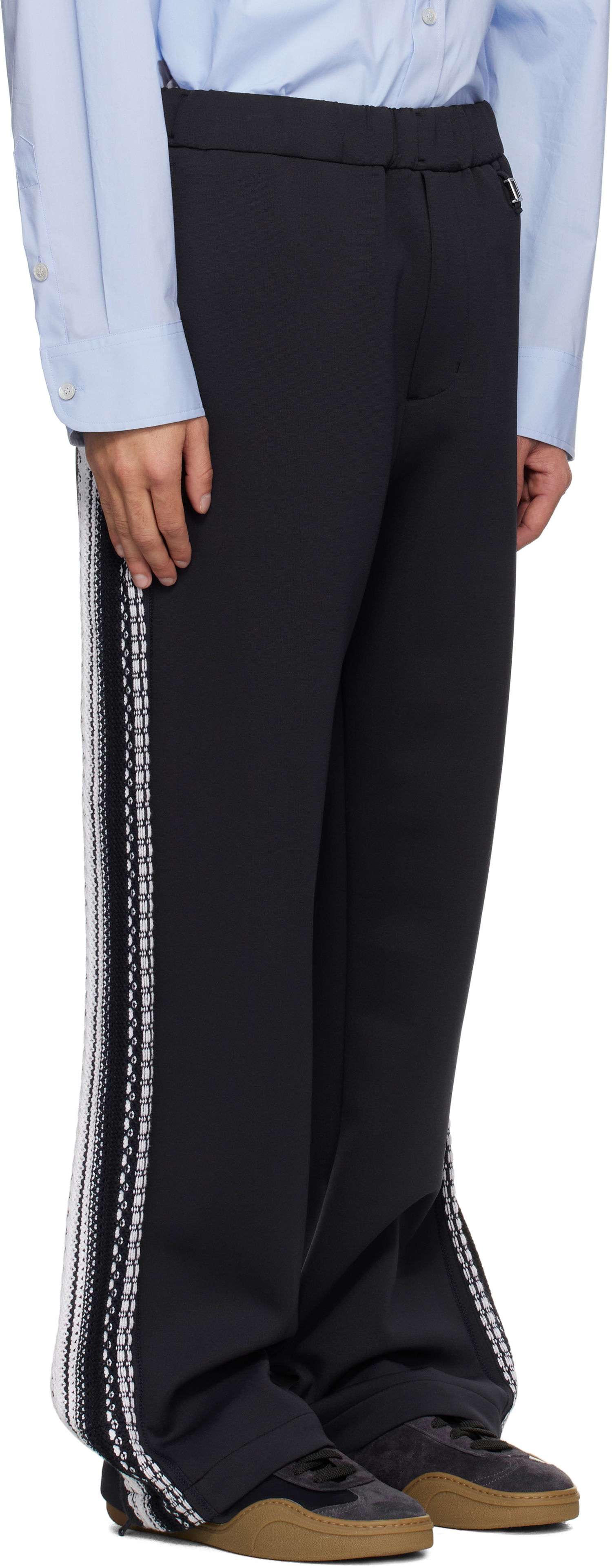Bukser WOOYOUNGMI Wooyoungmi Knit Detail Track Pants Sort | W251PT17, 1