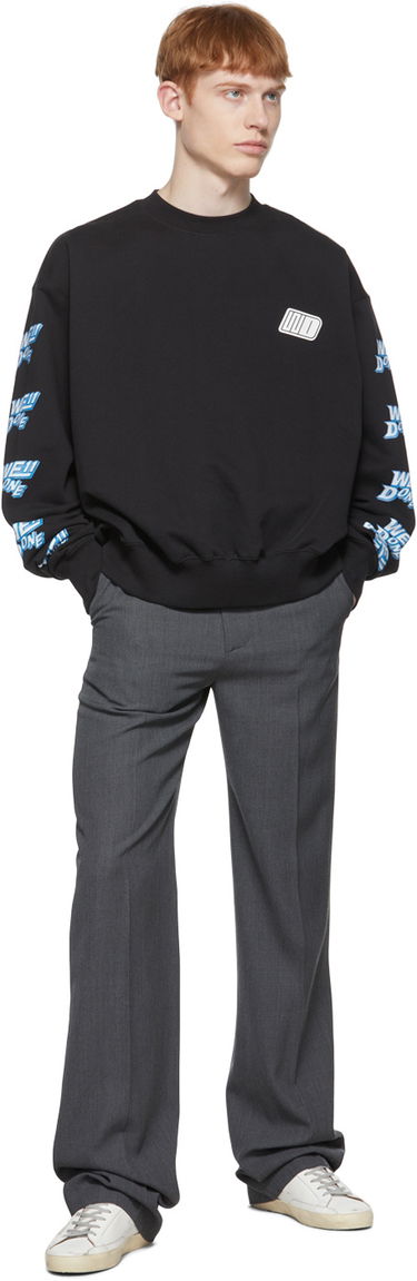 Sweater We11done We11done Logo-Print Sweatshirt Sort | WD-TS1-22-693-U-BK, 3