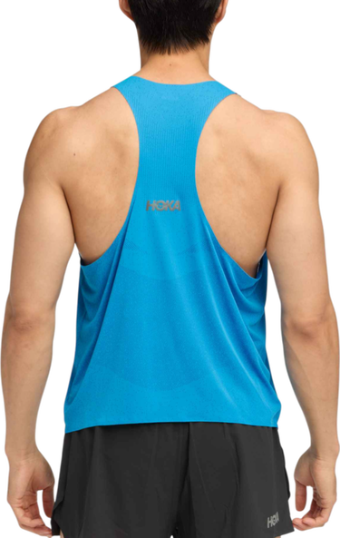 Tanktop Hoka One One Hoka Race Day Singlet Blå | 1164154-hkb, 1