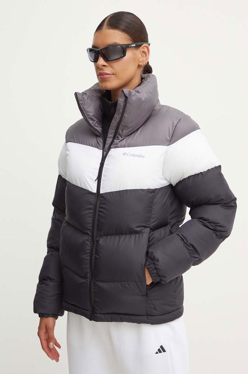 Puffer jakke Columbia Colorblock Puffer Jacket Sort | 2088481