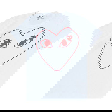 T-shirt Comme des Garçons PLAY Heart Outline T-Shirt Hvid | P1T099 1, 1