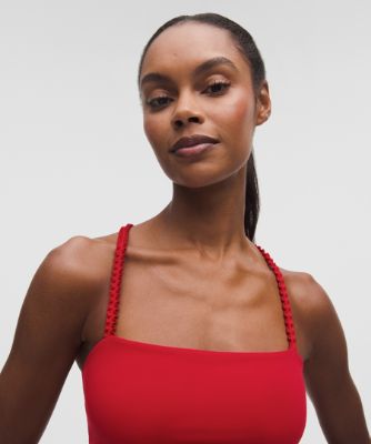 Tanktop lululemon Nulu Cropped Ruffle Tank Top Rød | prod20004239, 8
