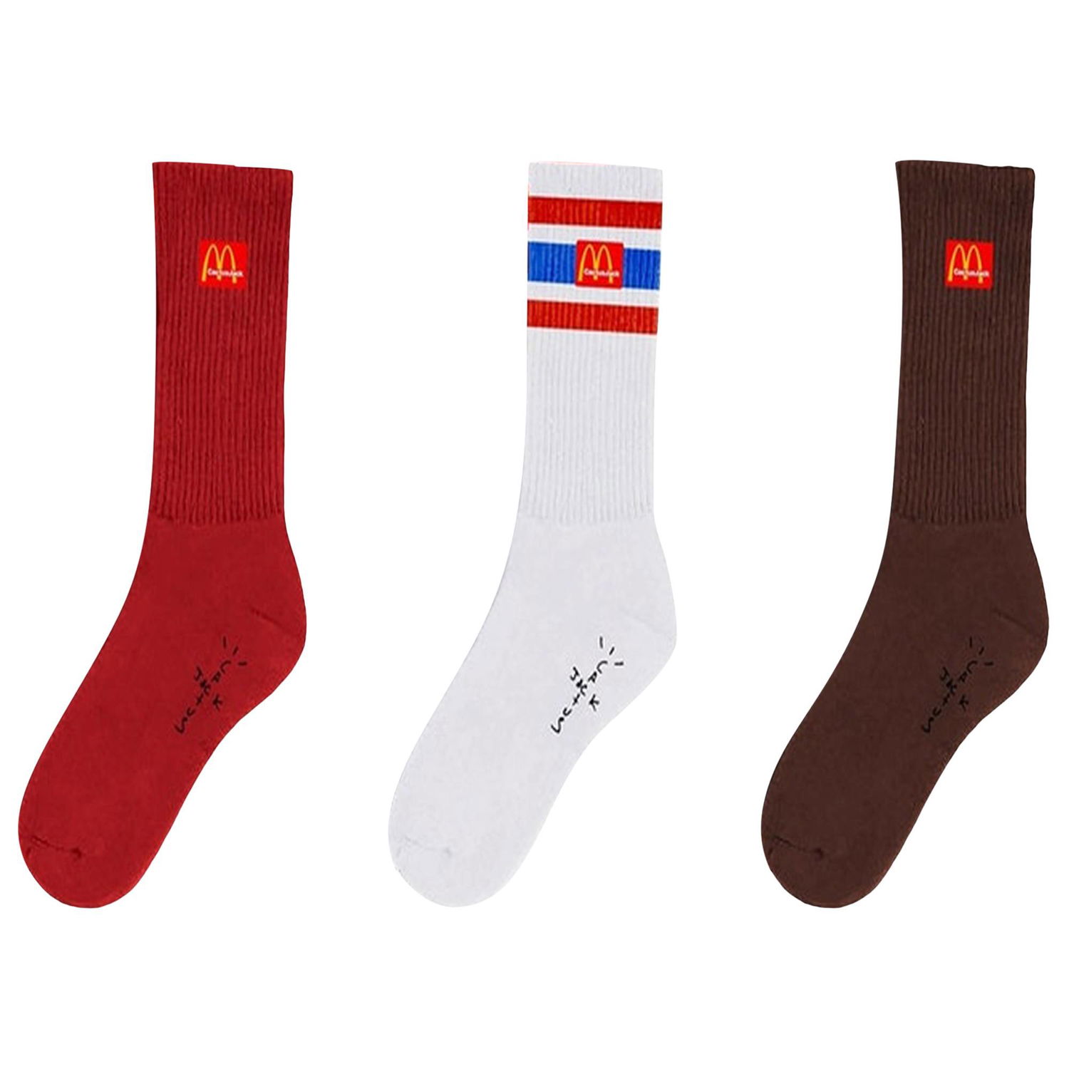 Undertøj og sokker Cactus Jack by Travis Scott McDonalds x Arches Sock Pack Flerfarvet | CJMD AS77 MULT, 1