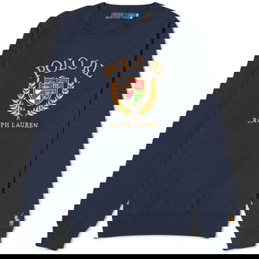 Sweatshirt Polo by Ralph Lauren Polo Ralph Lauren M Crest Logo Crew Knit Mørkeblå | 710919772001, 0