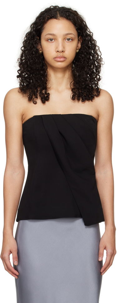Tanktop Anine Bing Draped Bandeau Top Sort | A-07-9820-000, 0