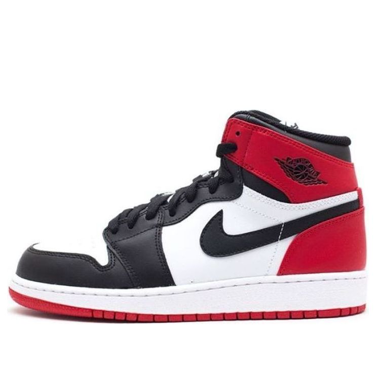 Tøj Jordan Air Jordan 1 Retro High OG Black Toe Hvid | 575441-184