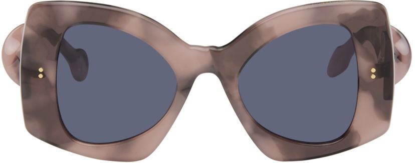 Solbriller JW Anderson SSENSE Exclusive Pink Twister Sunglasses Grå | JWA04