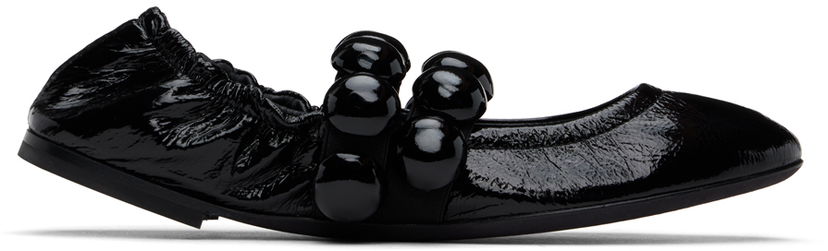 Tøj Alaïa ALAÏA Sphere Ballerina Flats Sort | AA3A038CK273