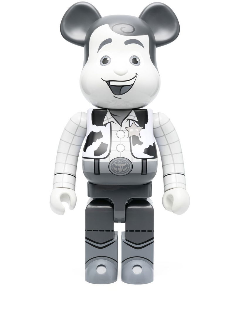 Collectible Medicom Toy Be@rbrick Woody B&W figure - Grey Hvid | 1000WOODYBW19701233