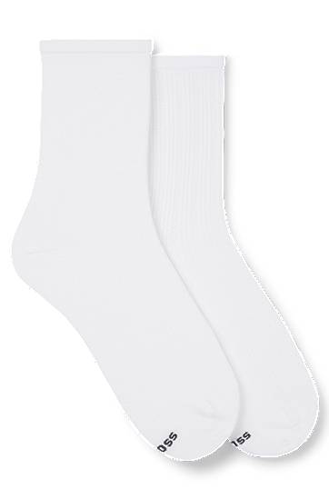 Sokker BOSS Two-Pack of Short Socks Hvid | 50538049, 0