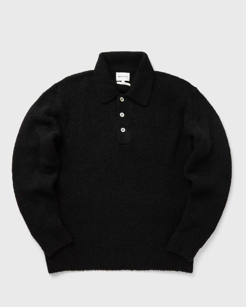 Polo skjorte NORSE PROJECTS Rasmus Relaxed Brushed Polo Sort | N45-0614-9999