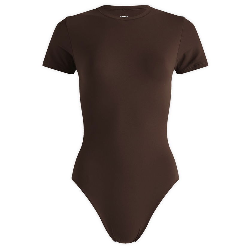 Krop SKIMS Fits Everybody T-Shirt Bodysuit Brun | BS-TSH-0752-COCOA