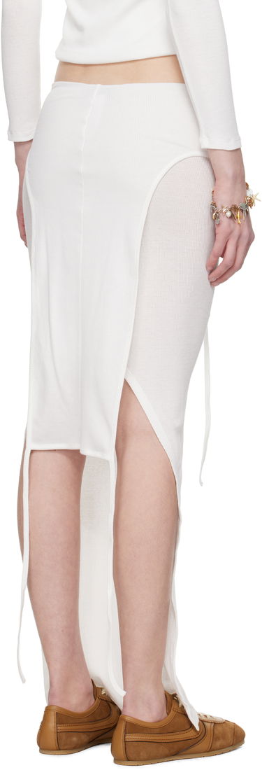 Nederdel Eckhaus Latta Eckhaus Latta Flip Midi Skirt Hvid | 1206-EL-PS25-CH -, 2