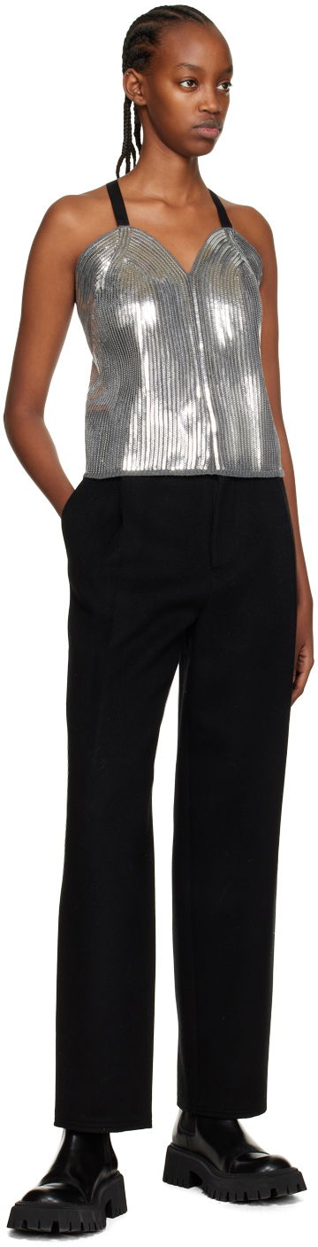 Bh We11done We11done Sequin Camisole Top Grå | WD-KT3-22-656-W-SV, 3