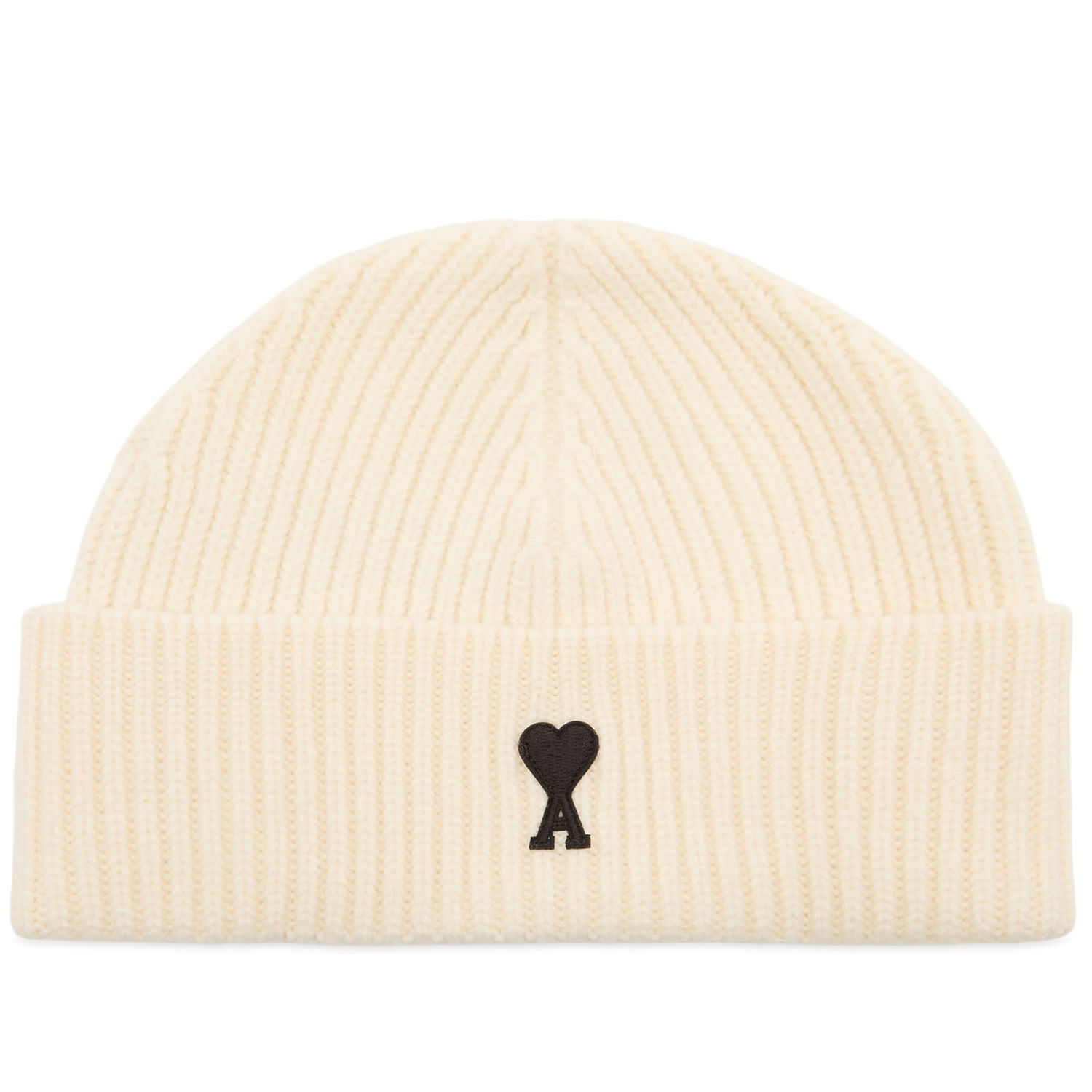 Beanie AMI AMI Paris Felted Merino Wool Beanie Hvid | H25UBO006-018-151H25, 0