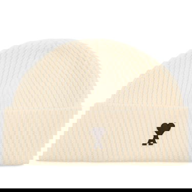 Beanie AMI AMI Paris Felted Merino Wool Beanie Hvid | H25UBO006-018-151H25, 0