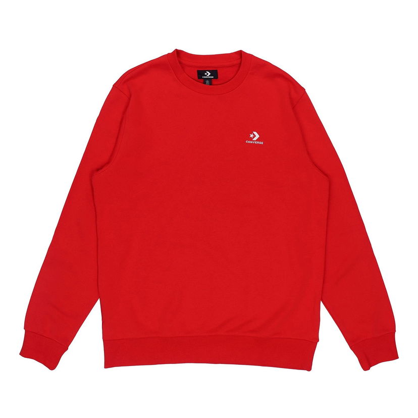 Sweater Converse Converse Casual Round Neck Pullover Rød | 10020345-A11