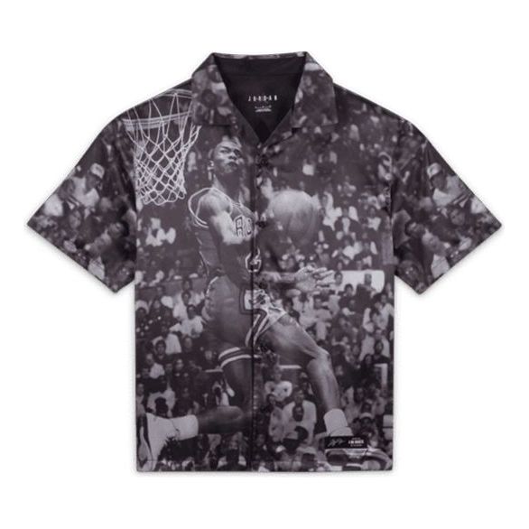 Skjorte Jordan A Ma Maniere Woven Basketball Button-Up Shirt Sort | DJ9761-010