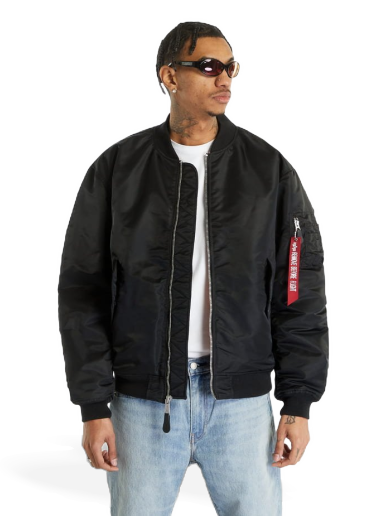 Bomberjakke Alpha Industries MA-1 CS Bomber Jacket Sort | 136136-515