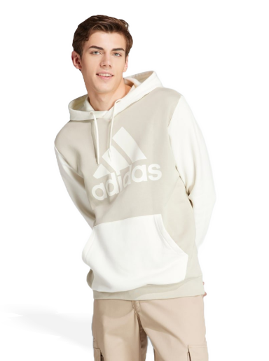 Sweatshirt adidas Performance Essentials Fleece Big Logo Hoodie Hvid | IR9986