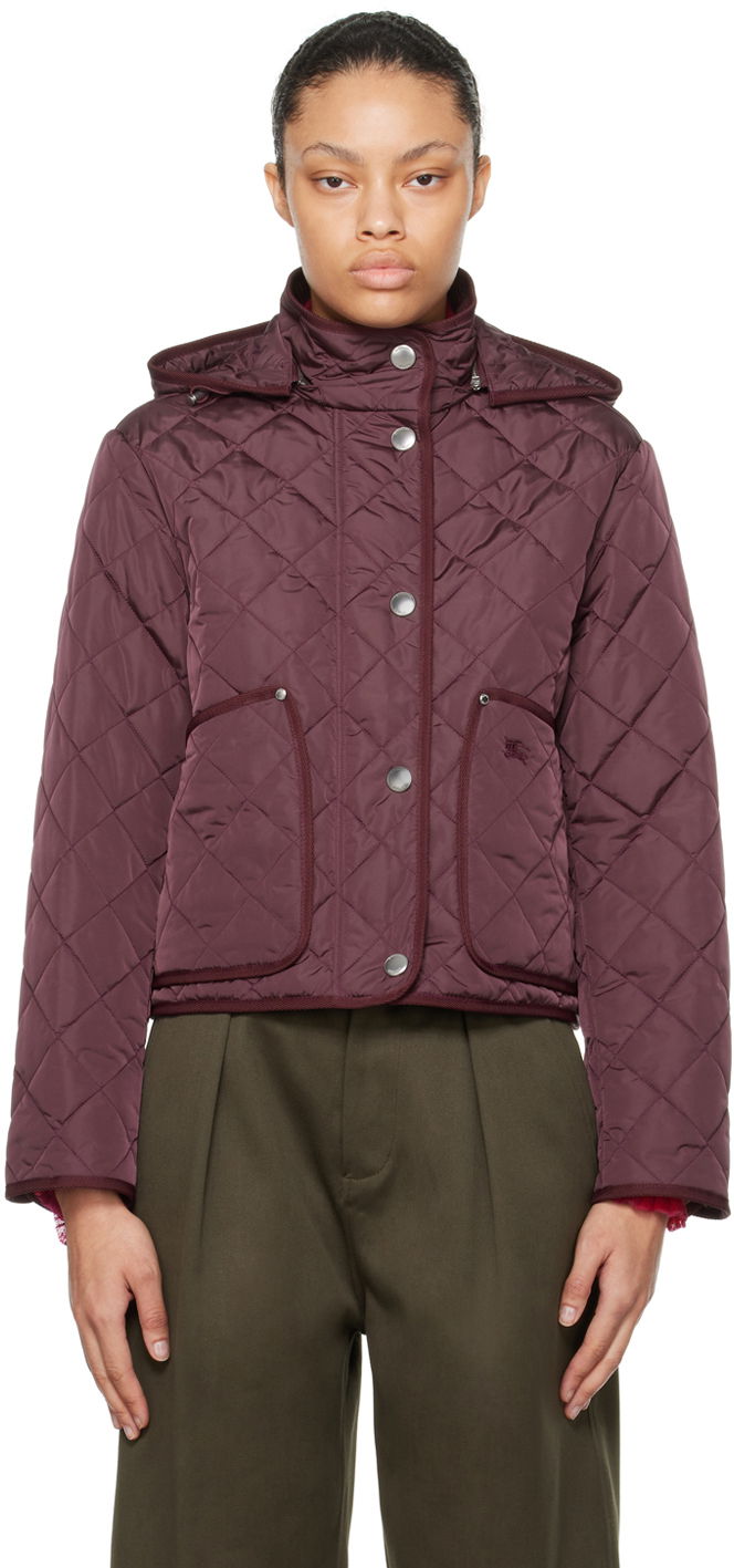 Jakke Burberry Quilted Jacket Bourgogne | 8078028, 0