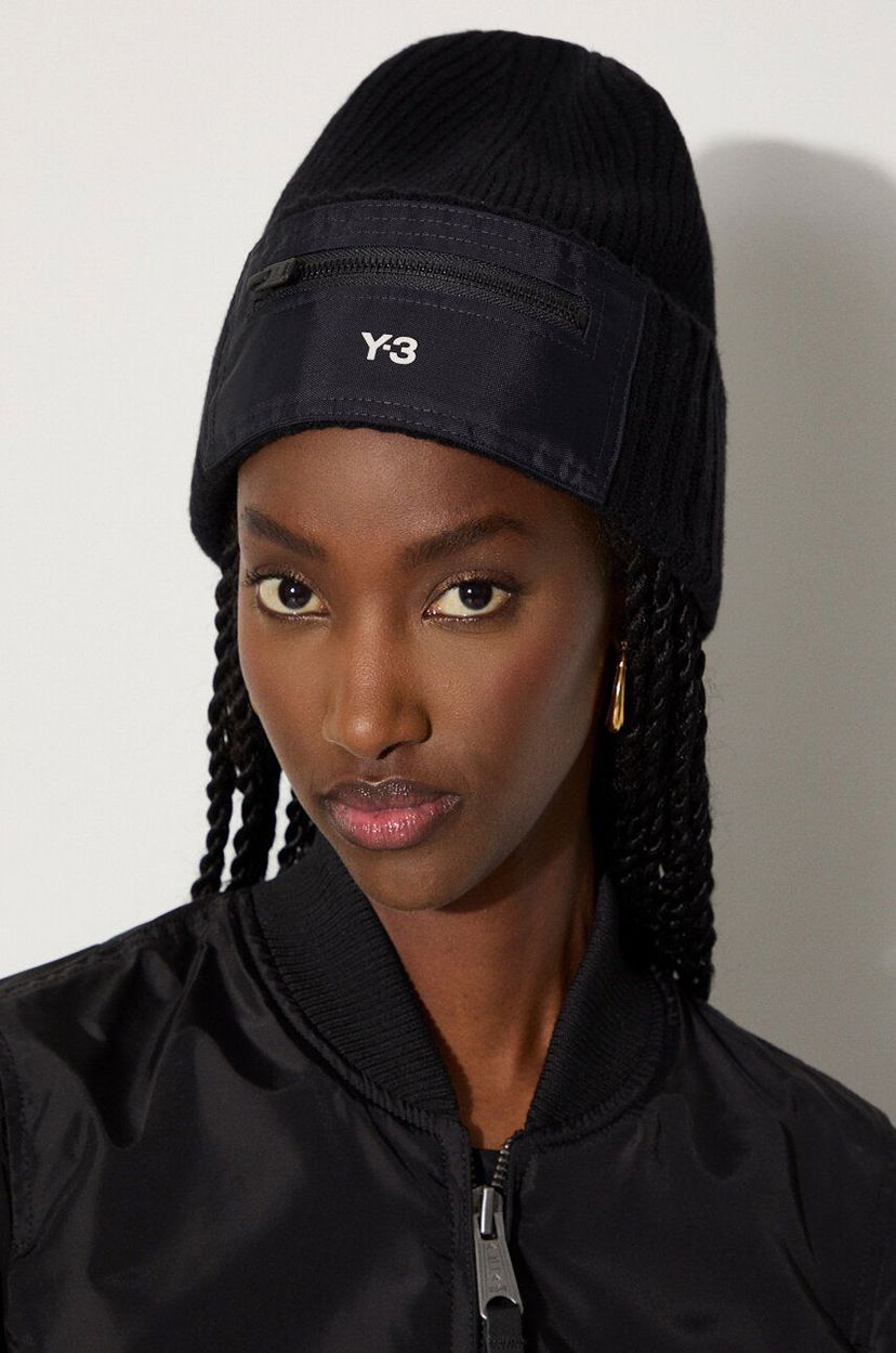 Beanie Y-3 Nylon Patch Beanie Sort | IY9273