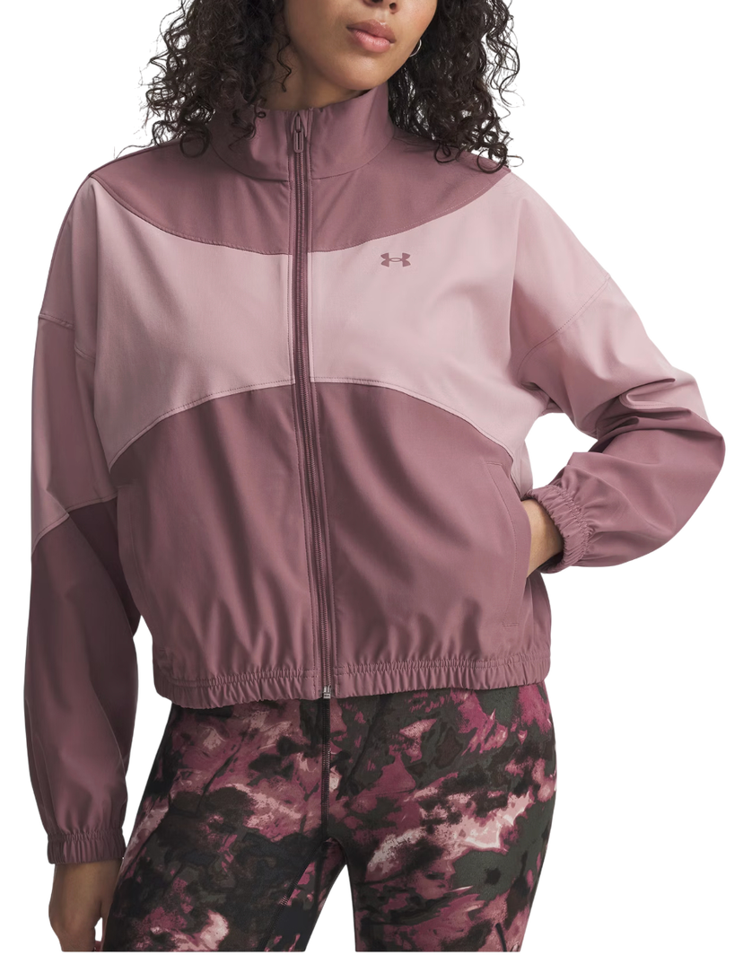 Jakke Under Armour Rival Full-Zip Woven Jacket Lyserød | 1389631-651