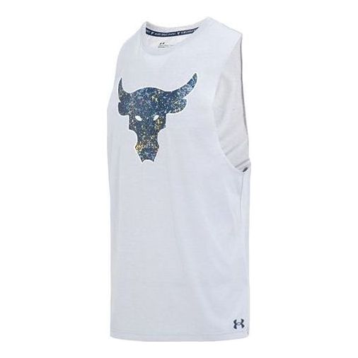 Tanktop Under Armour Project Rock Brahma Bull Graphic Tank Hvid | 1371215-011, 0