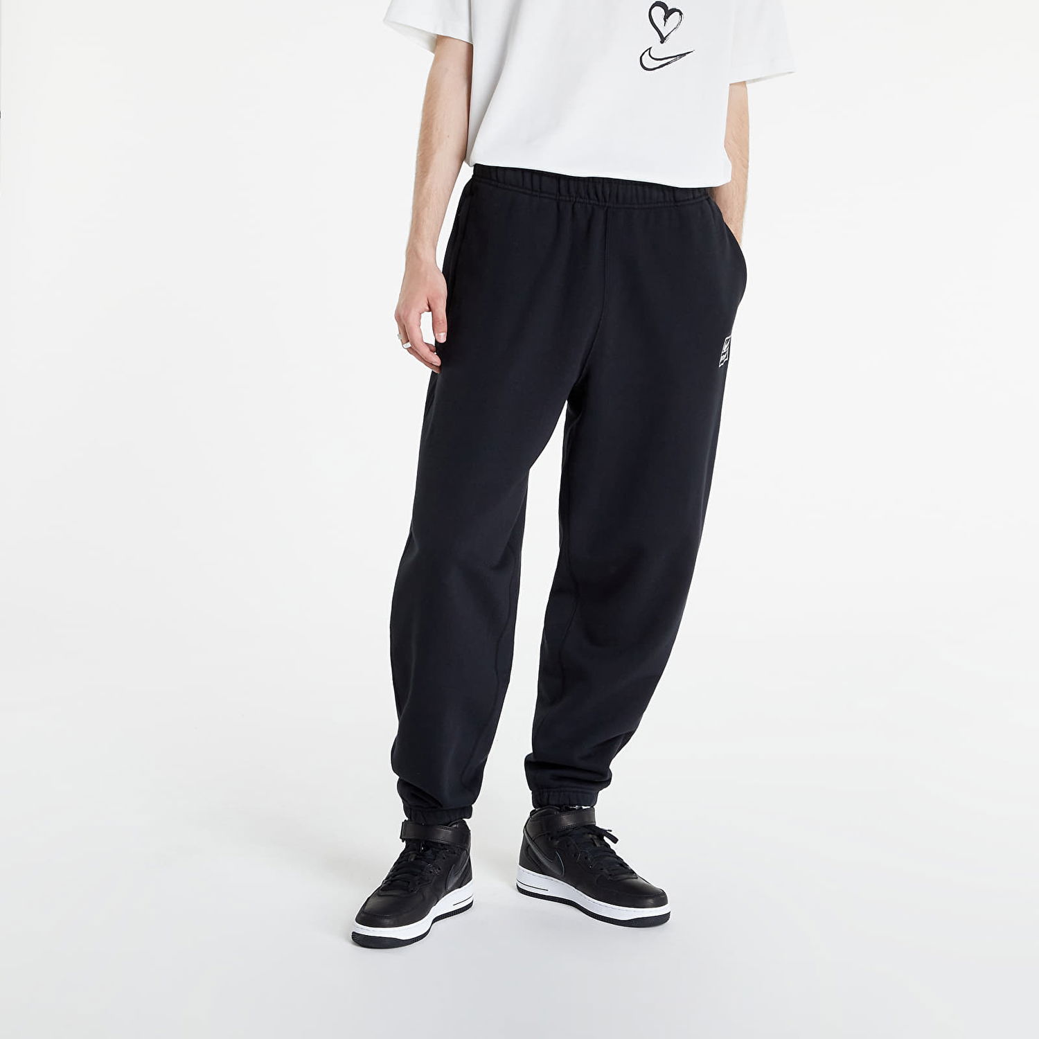 Joggingbukser Nike Stüssy Fleece Pant Sort | DN4030-010, 0