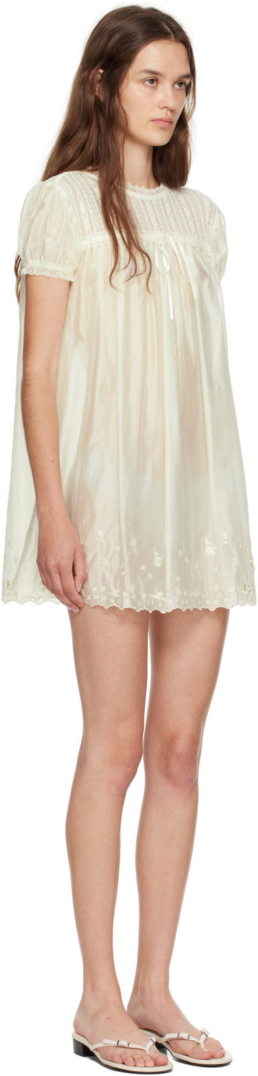 Kjole GUIZIO Guizio Aviva Lace Mini Dress Gul | P25403W154, 1
