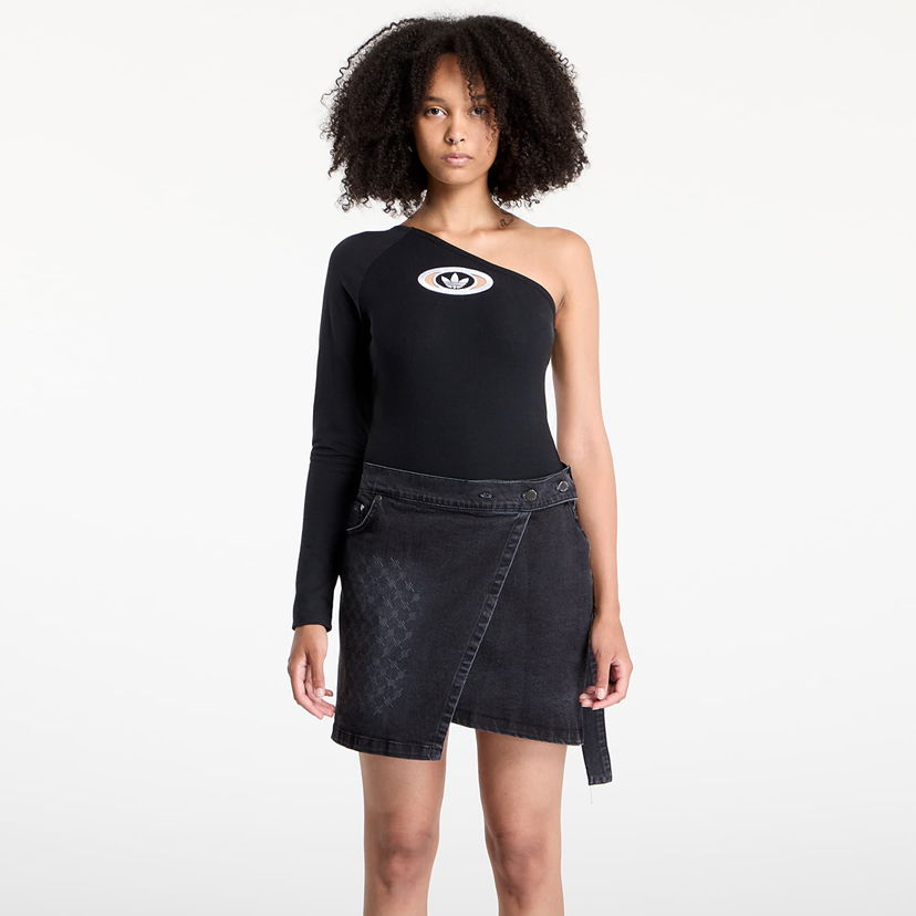 Krop adidas Originals Campus 2000 One-Shoulder Bodysuit Sort | KC8800