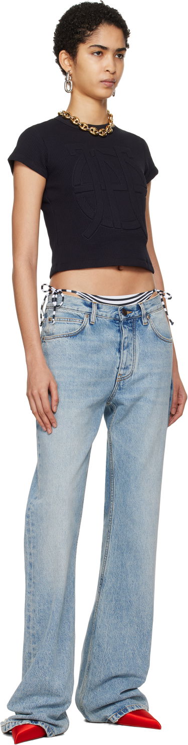 Crop top Jean Paul Gaultier Gaultier 'The JPG' Cropped T-Shirt Sort | 25/33-F-TS097E-J071-00, 3