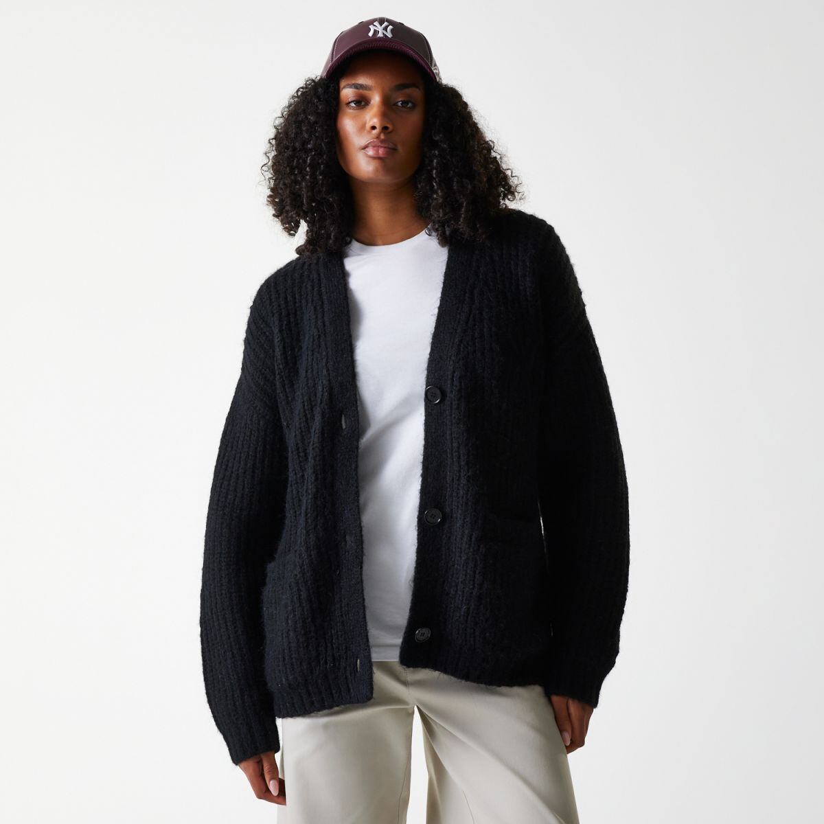 Sweater New Era New Era MLB NY Yankees Cardigan Sweater Sort | 60684485, 1