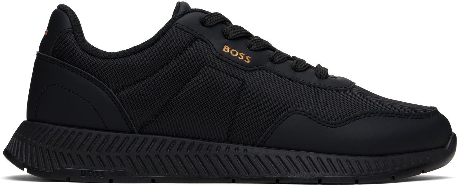 Tøj BOSS BOSS Embroidered-Logo Sort | 50536481, 0