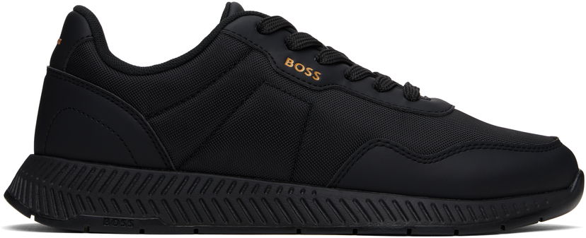 Tøj BOSS BOSS Embroidered-Logo Sort | 50536481