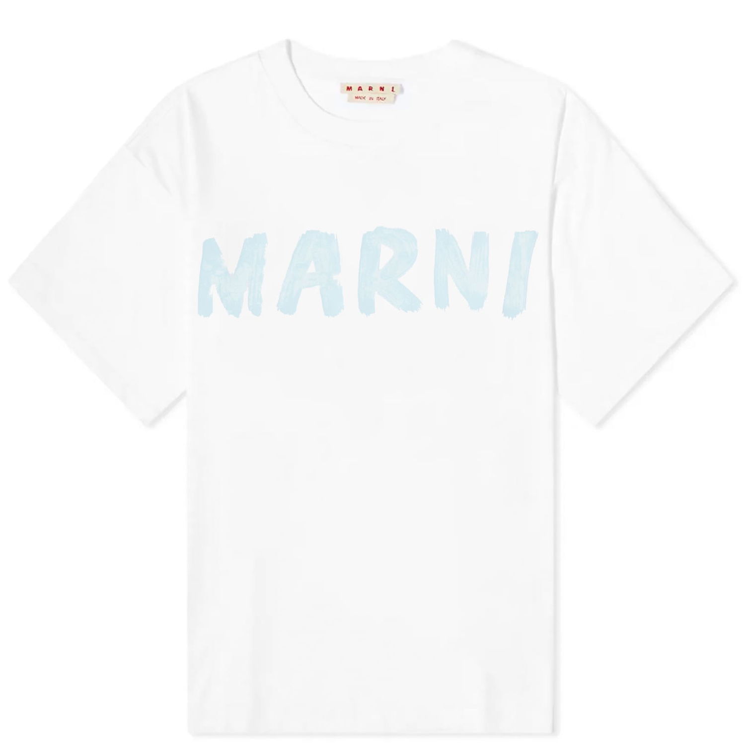 T-shirt Marni Large Logo T-Shirt "Lily White" Hvid | THJET49EPH-L4W01, 0
