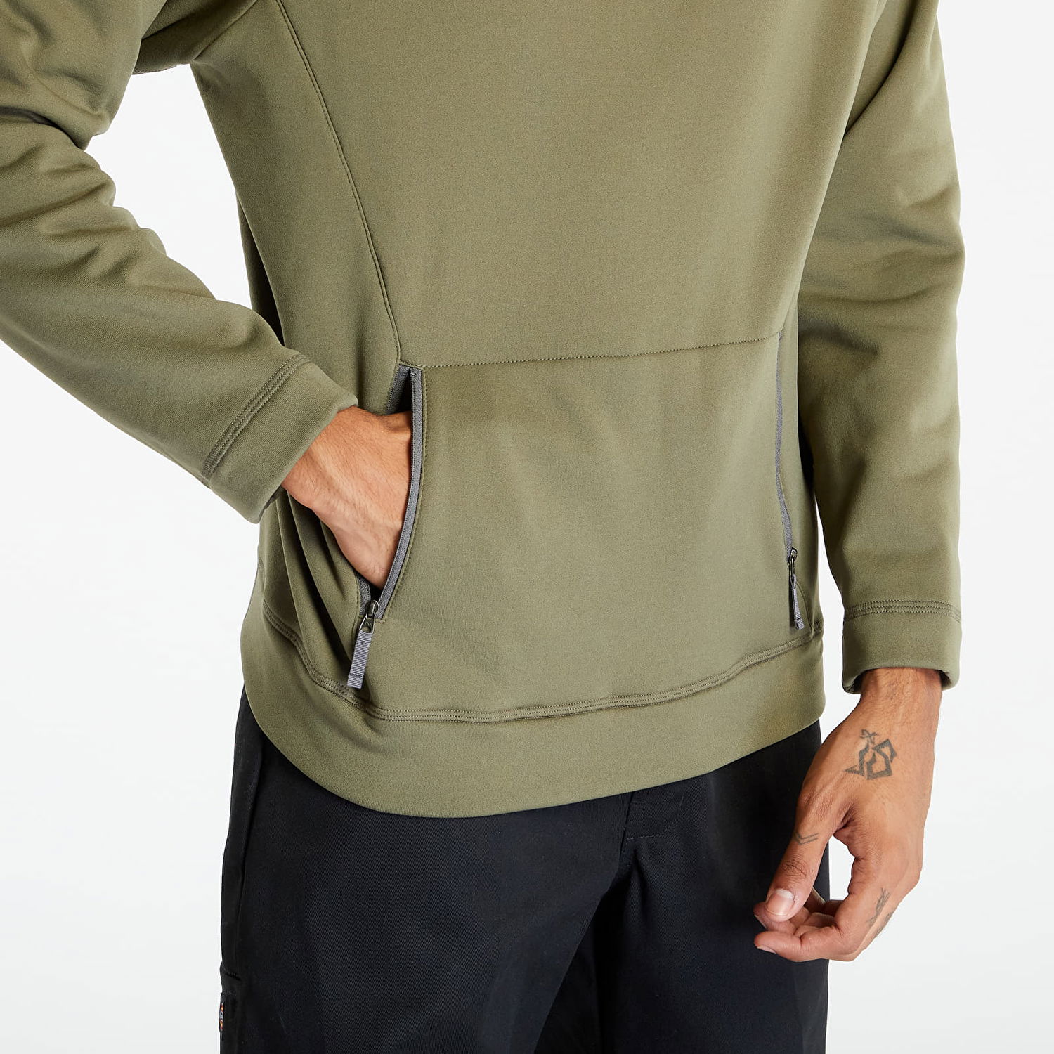 Sweatshirt Tilak Poutnik by Raven Hoodie PWS Khaki Grøn | 10000605, 1