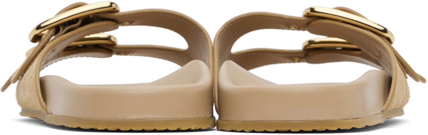 Tilbehør CHLOÉ Chloé Polly Suede Sandals Beige | CHC25U08PRY, 1
