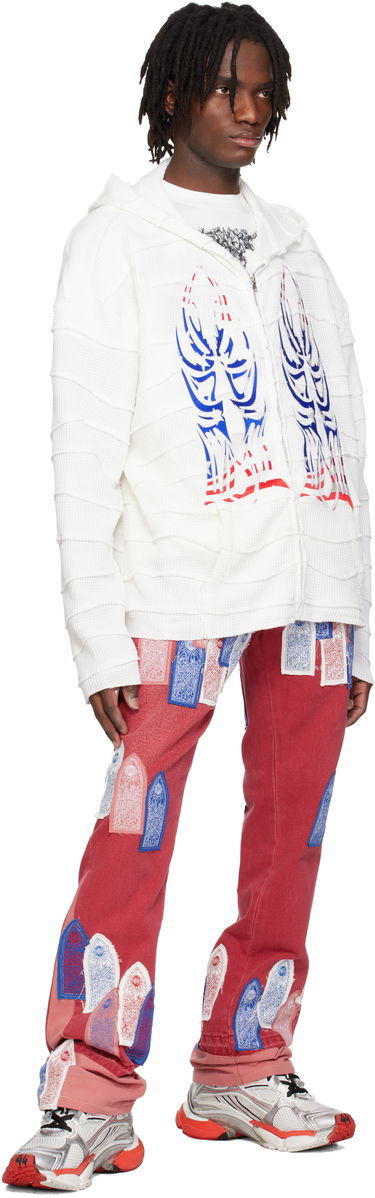 Sweatshirt Who Decides War Who Decides War Winged Glory Wavelength Zip-Up Hoodie Hvid | 1110260001SS25, 3
