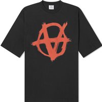 T-shirt VETEMENTS Double Anarchy T-Shirt Sort | UE64TR990BR, 1