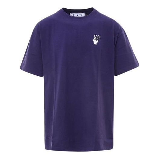 T-shirt Off-White Off-White Marker Over T-Shirt Lilla | OMAA038R21JER0024632