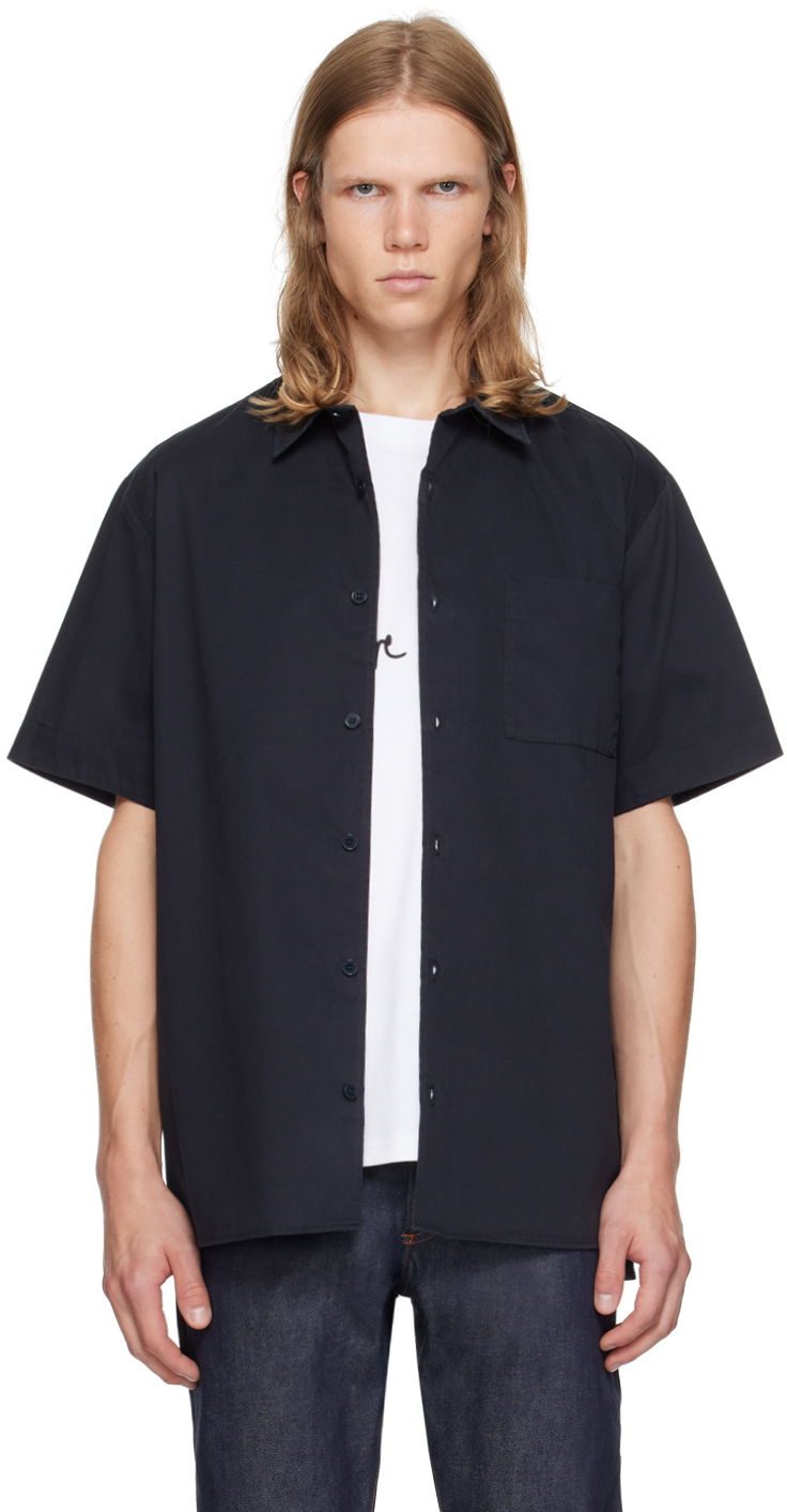 Skjorte A.P.C. Navy Ralph Shirt Sort | COGZR-H12589, 0