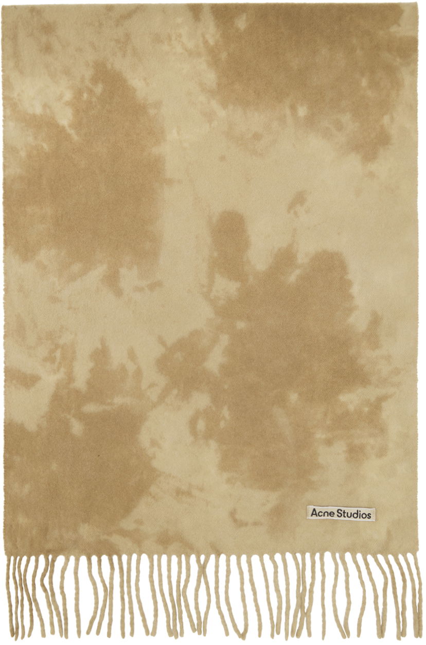 Tørklæde Acne Studios Tie-Dye Scarf Beige | CA0297-