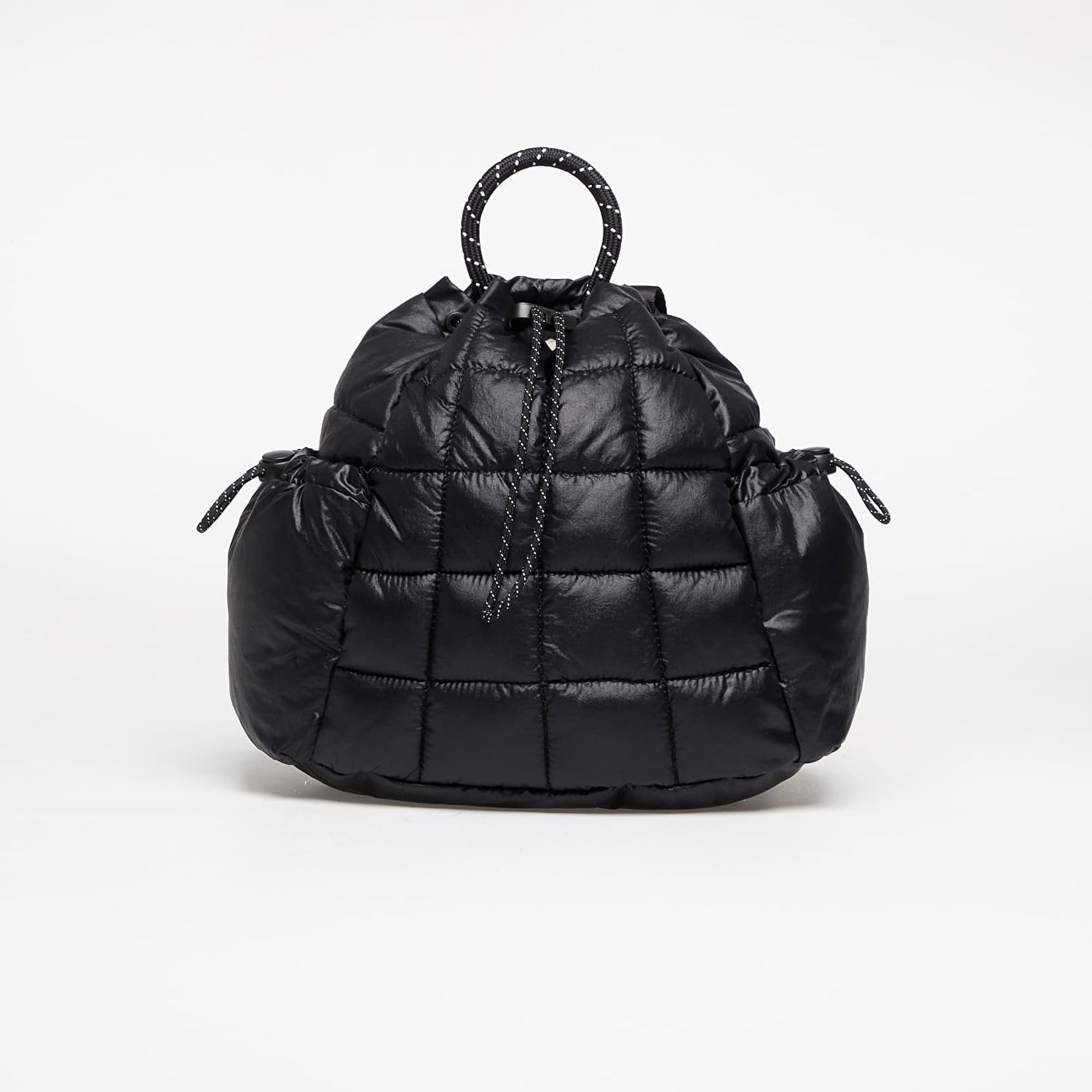 Rygsæk Nike Quilted Drawstring Top Handle Backpack NSW Puffle Mini Sort | HQ6693-010, 0