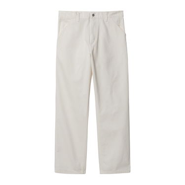 Bukser Carhartt WIP Single Knee Pant "Off-White rinsed" Hvid | I031499_350_02, 1