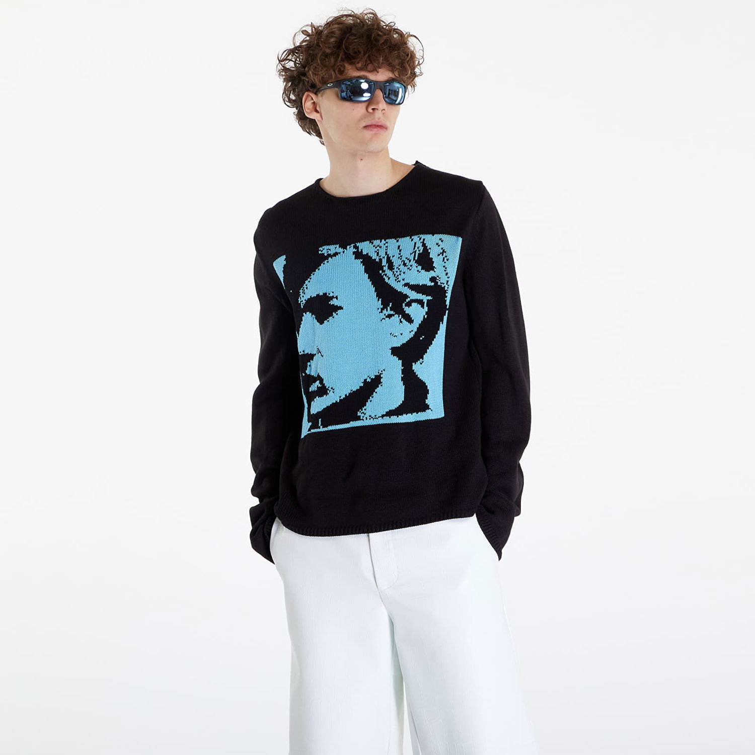 Sweater Comme des Garçons SHIRT Sweater Sort | FM-N003 blue, 0